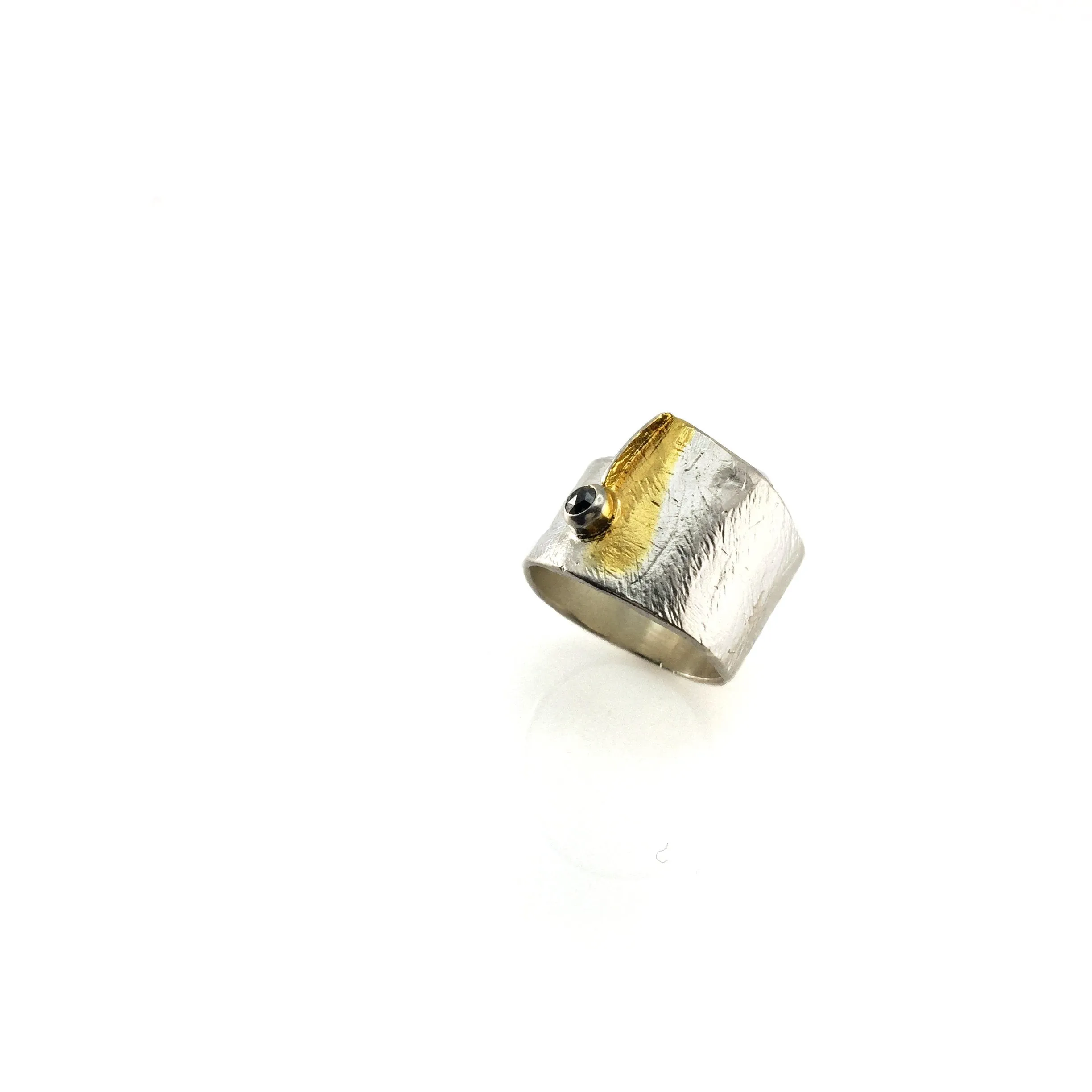 Silver and Gold Wrap Ring