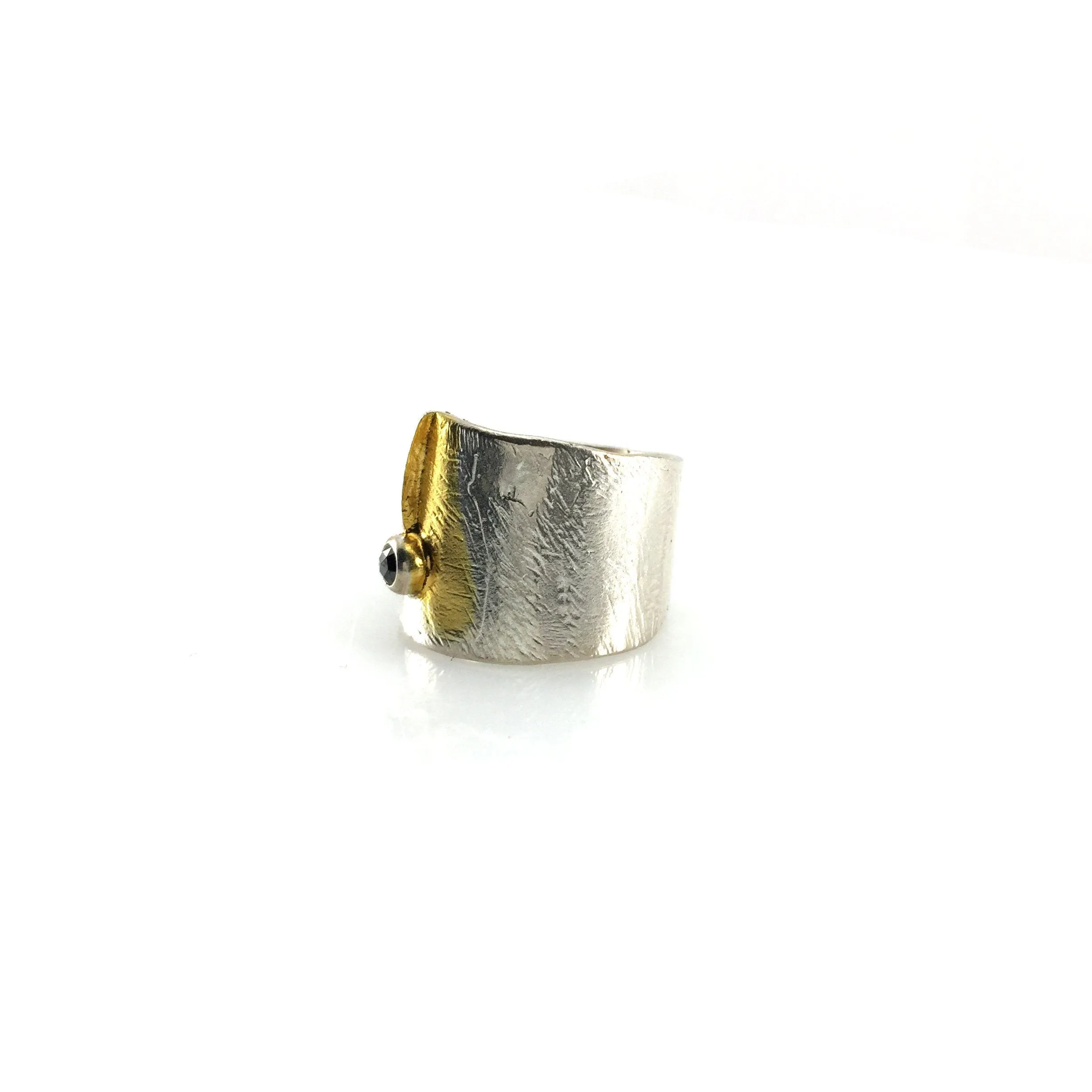 Silver and Gold Wrap Ring