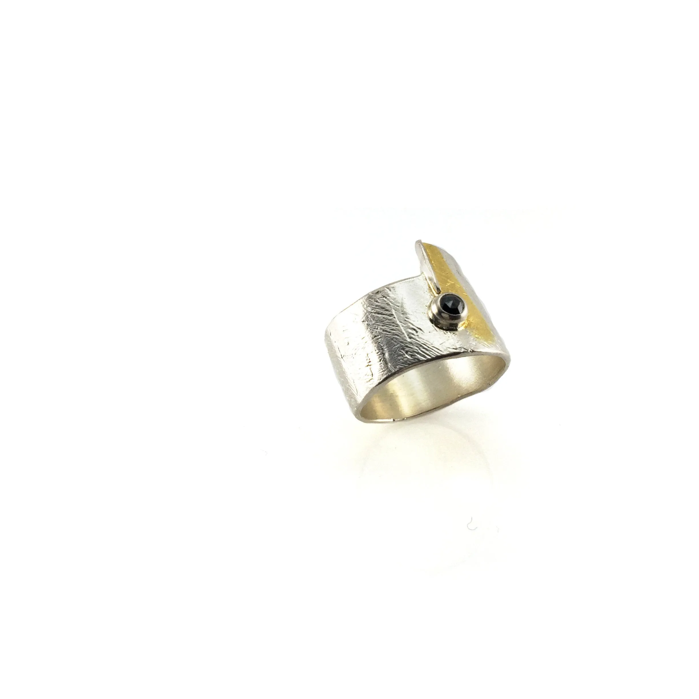 Silver and Gold Wrap Ring