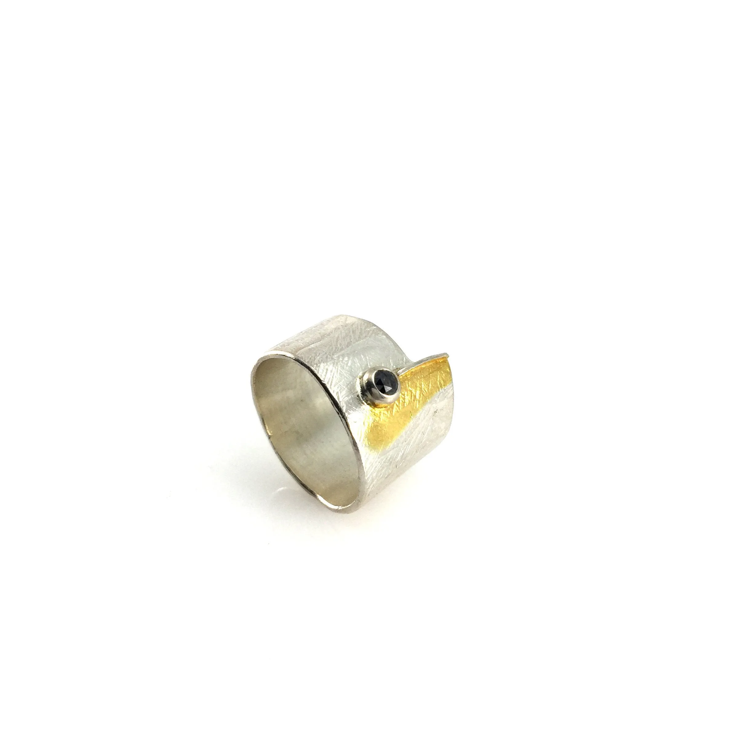 Silver and Gold Wrap Ring