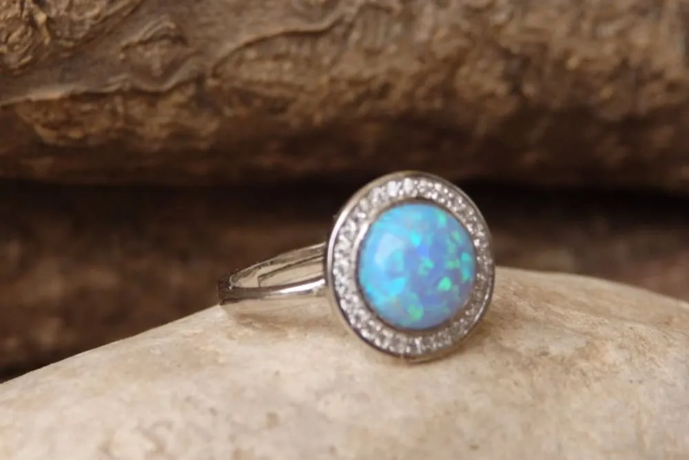 Silver Opal Ring