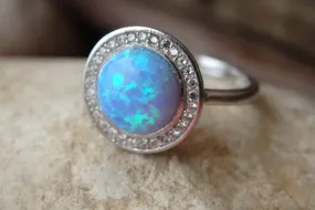 Silver Opal Ring