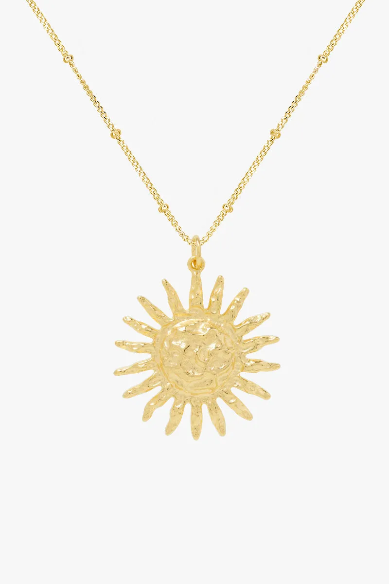 Solstice Necklace Gold Plated