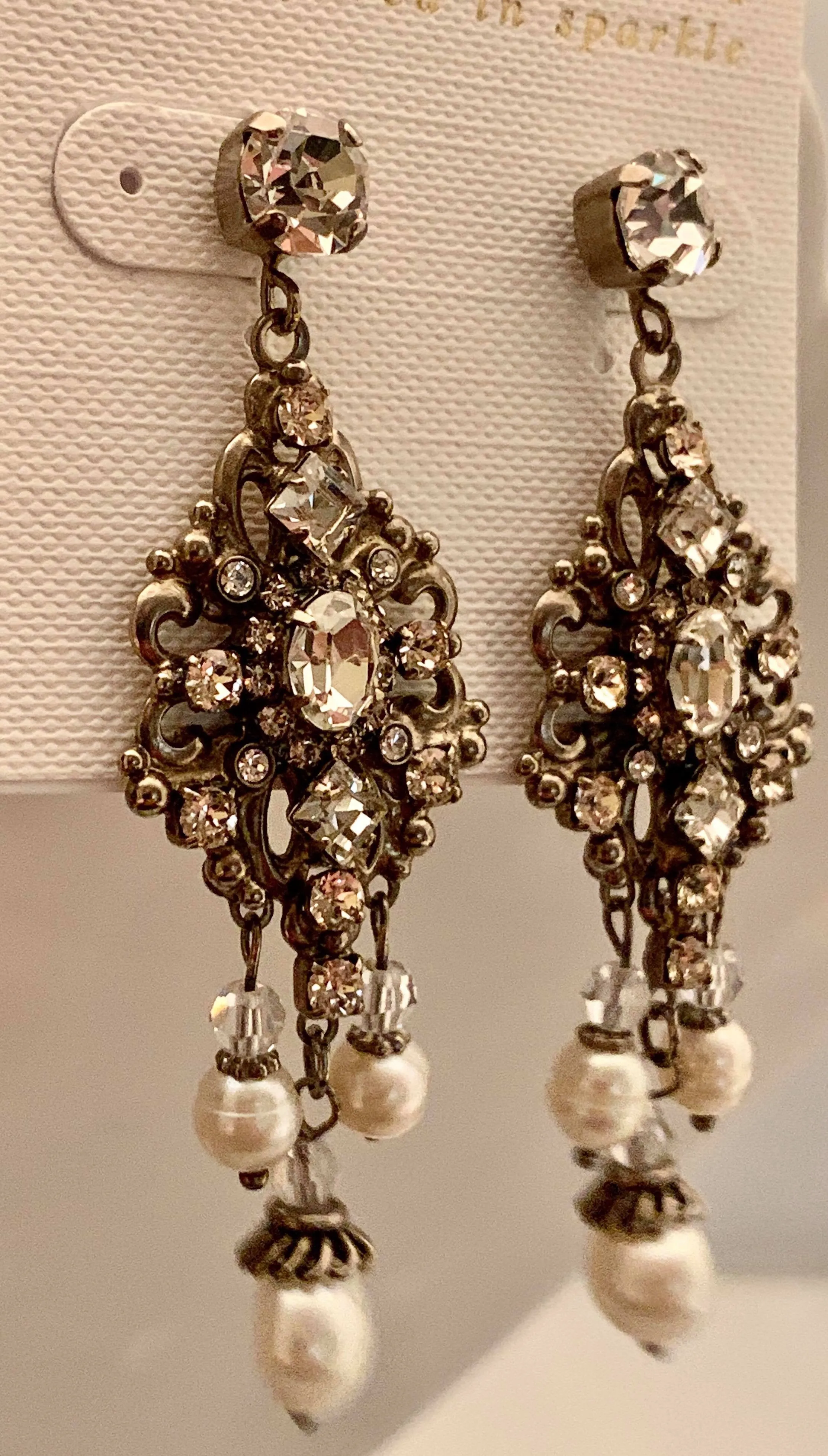 Sorrelli Double Loop Filigree Chandelier Earrings