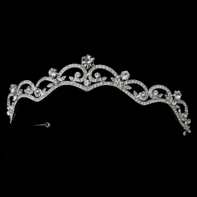 Sparkling Silver Crystal Wedding Tiara Headpiece