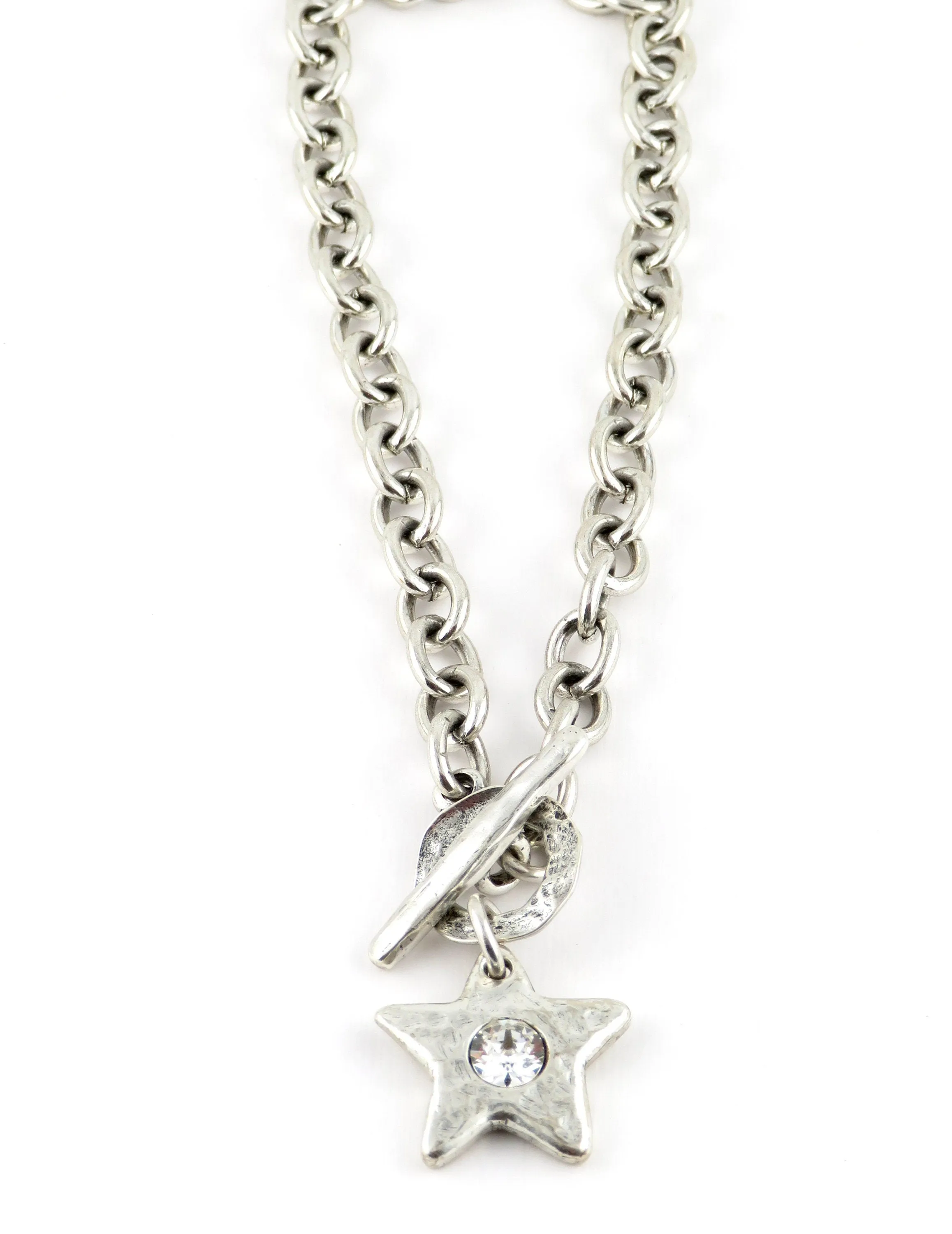 Sparkling Silver Star Necklace