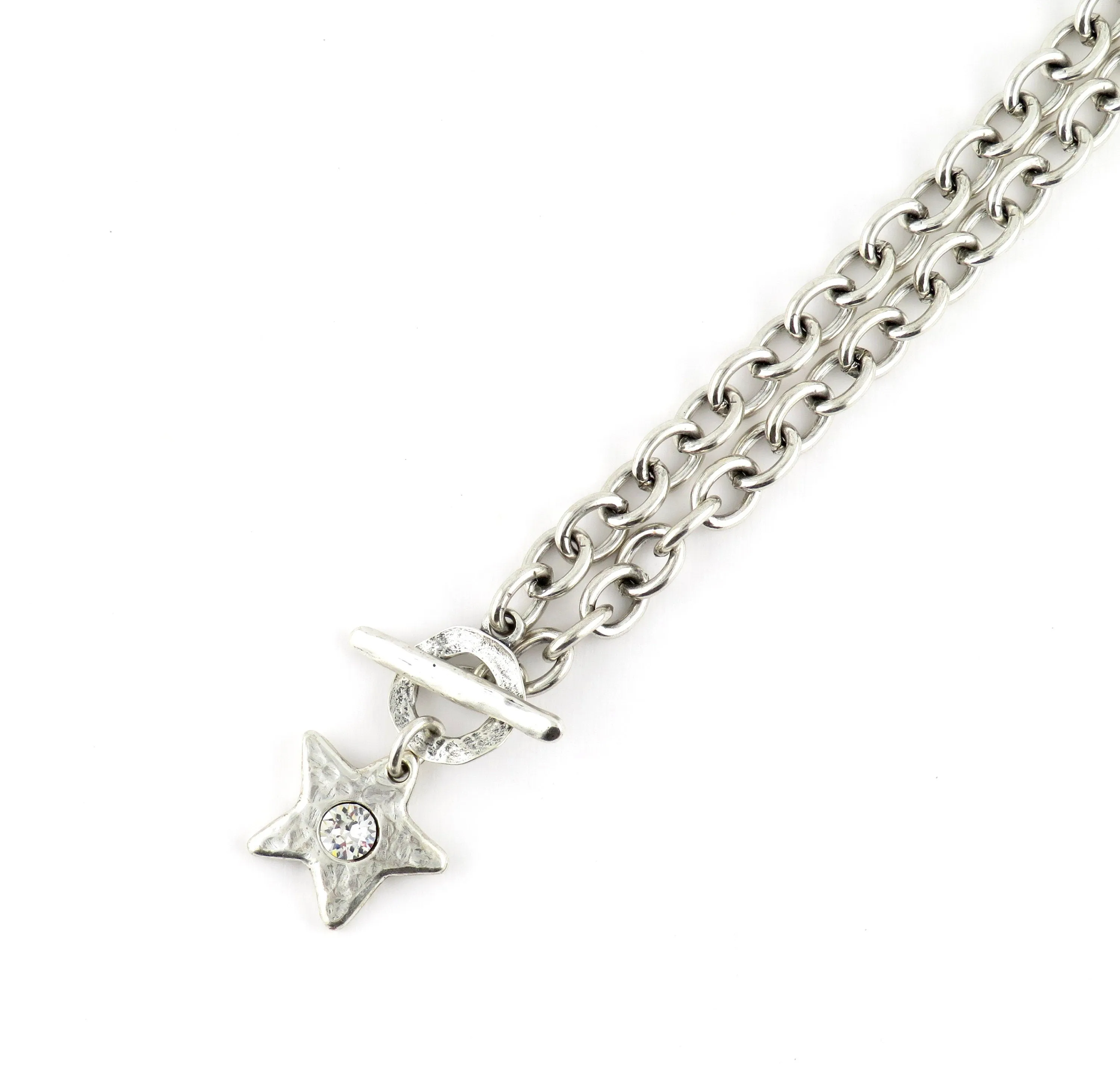 Sparkling Silver Star Necklace