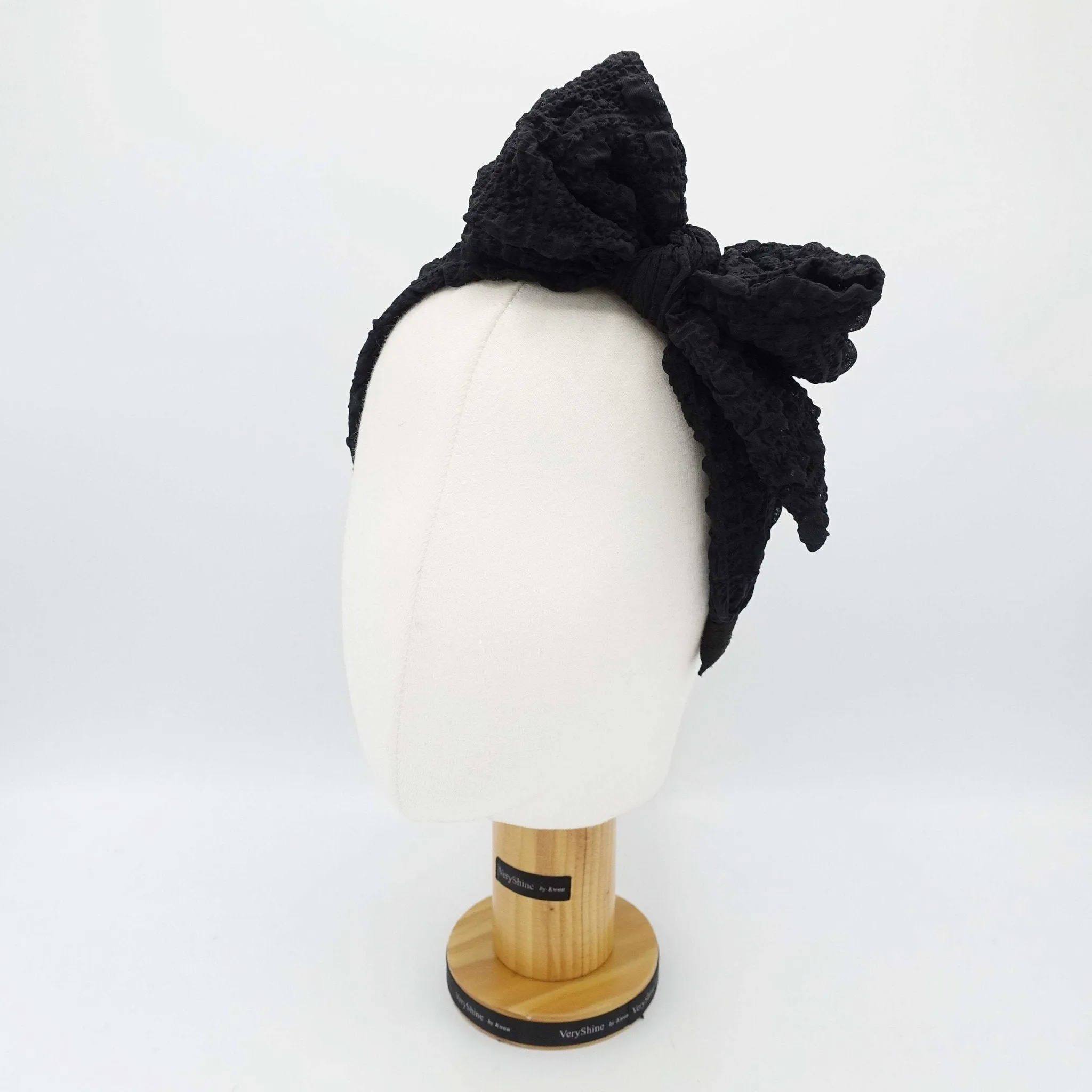 Spring headband bumpy bow knot hairband for women