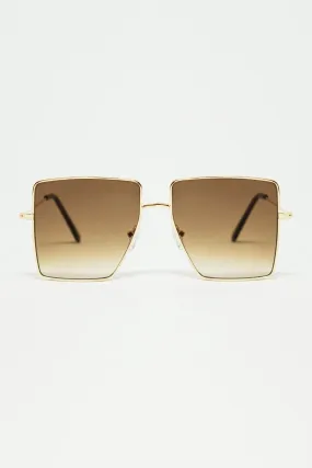 square and minimalist sunglasses