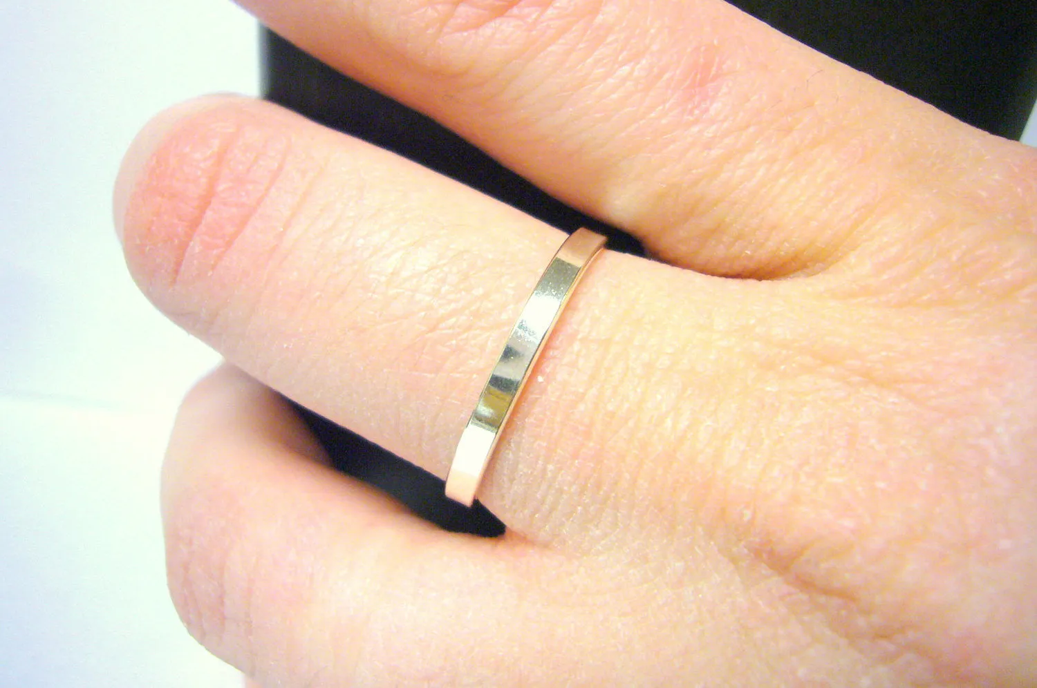 Sterling Silver Flat Stacking Band