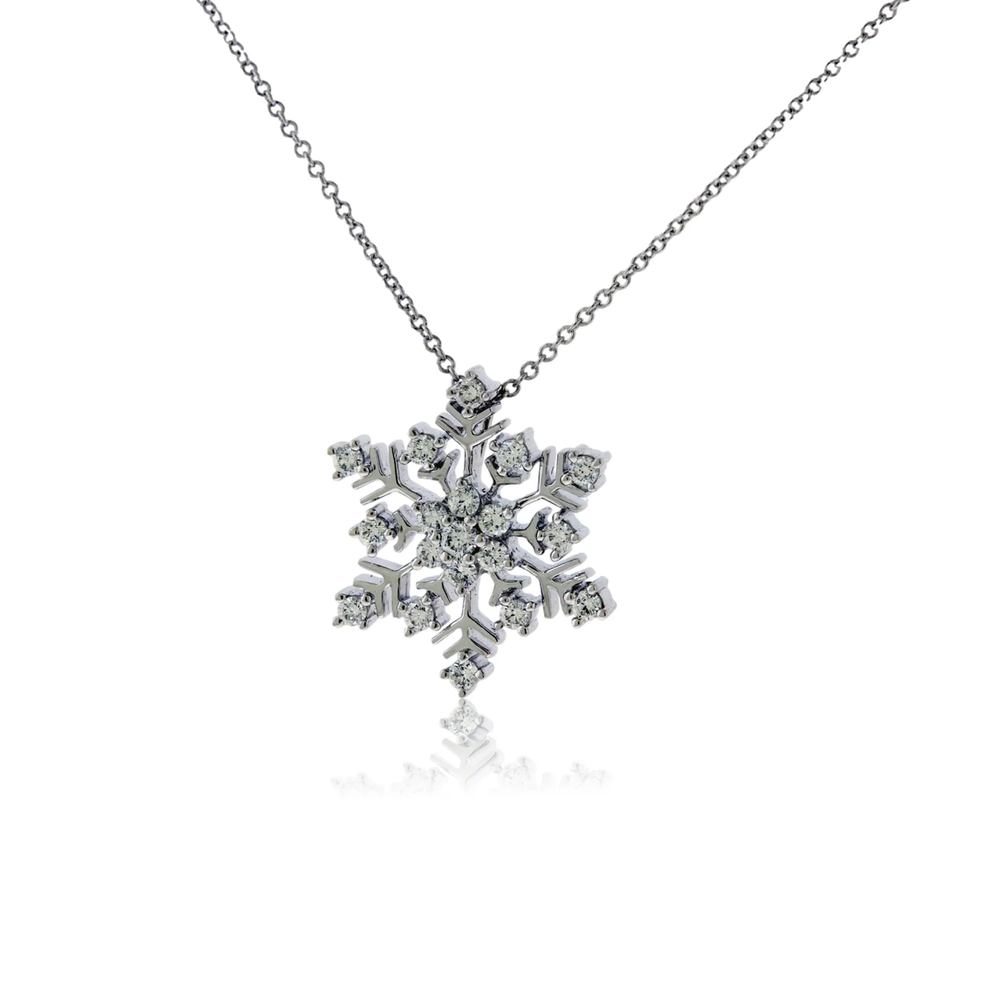 Stunning Diamond Snowflake Pendant