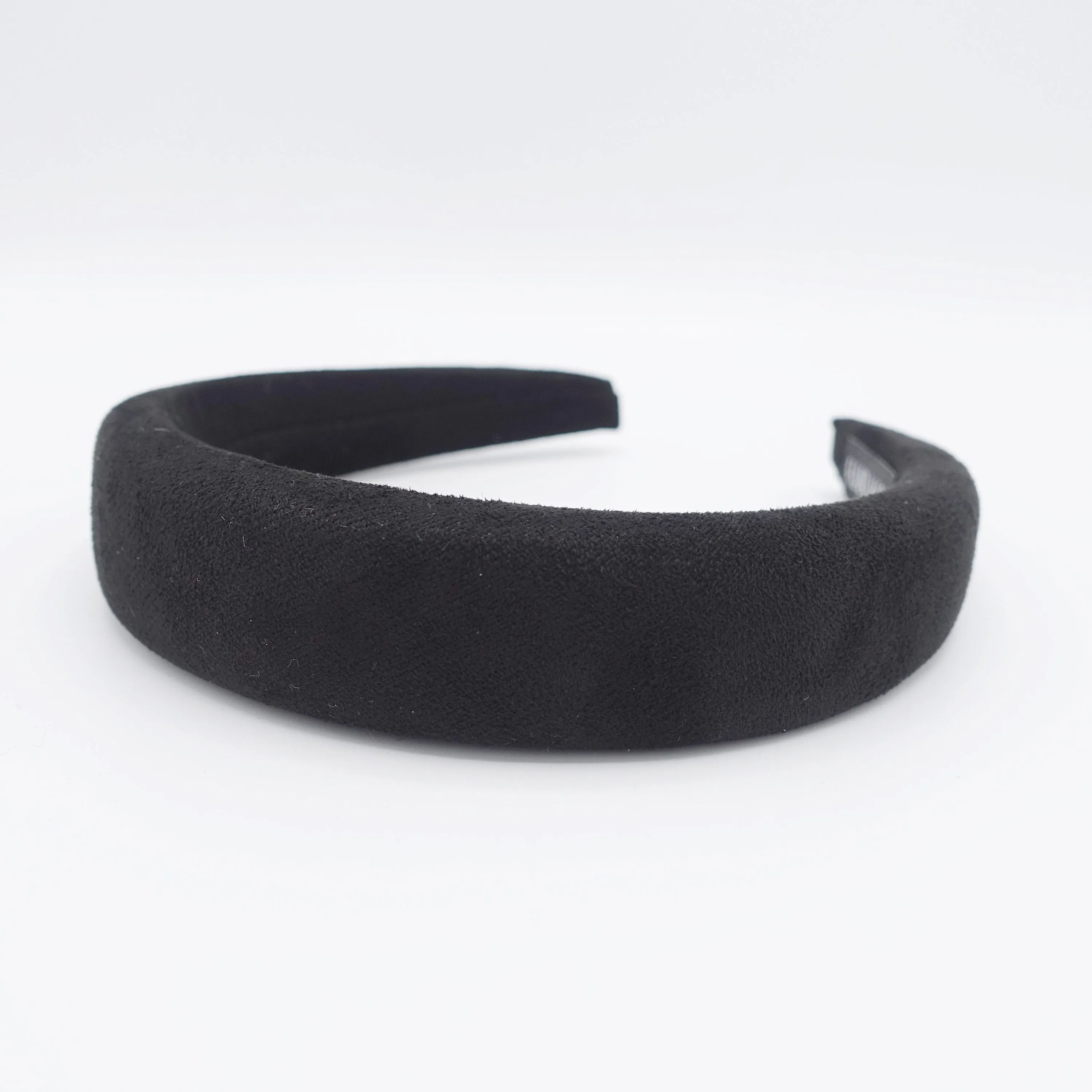 Suede fabric headband, padded headband for women