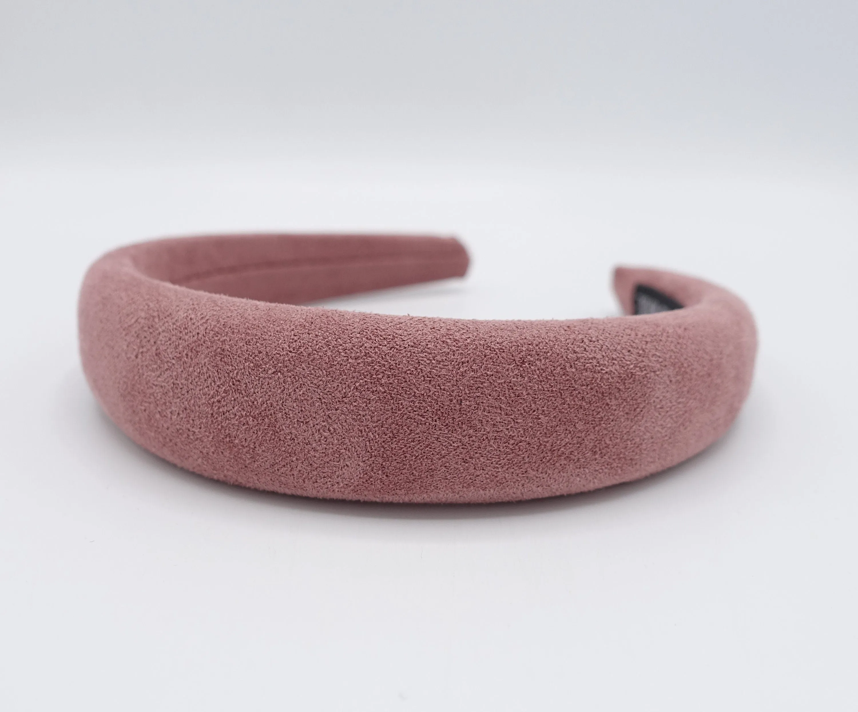 Suede fabric headband, padded headband for women