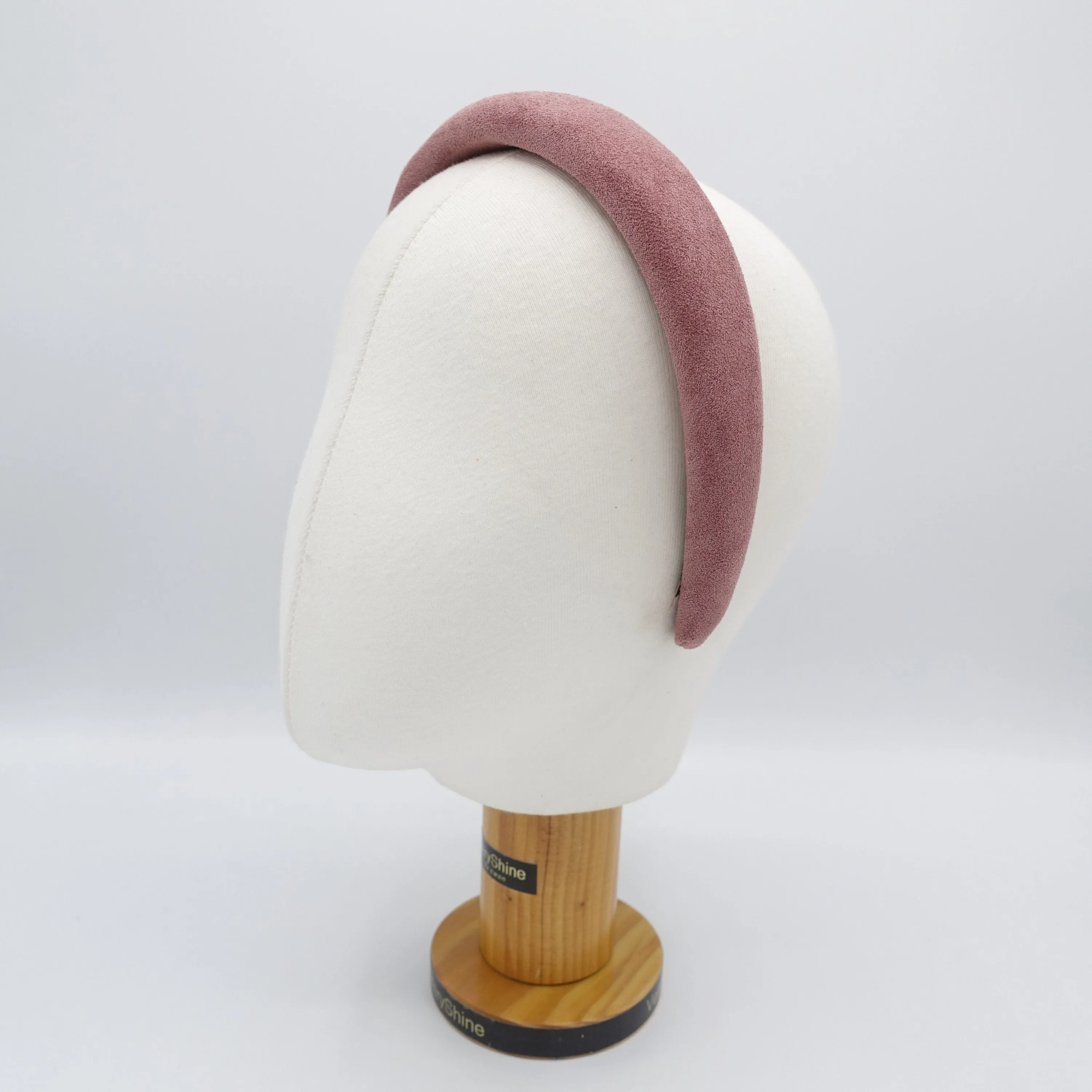 Suede fabric headband, padded headband for women