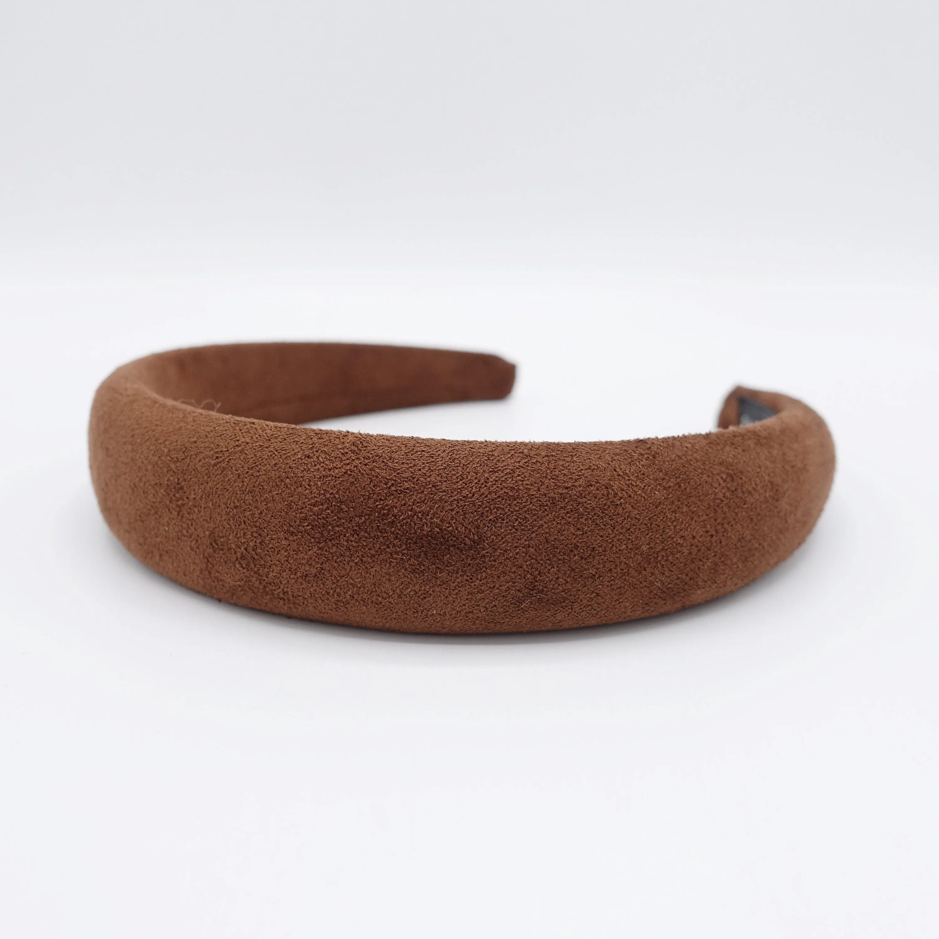 Suede fabric headband, padded headband for women