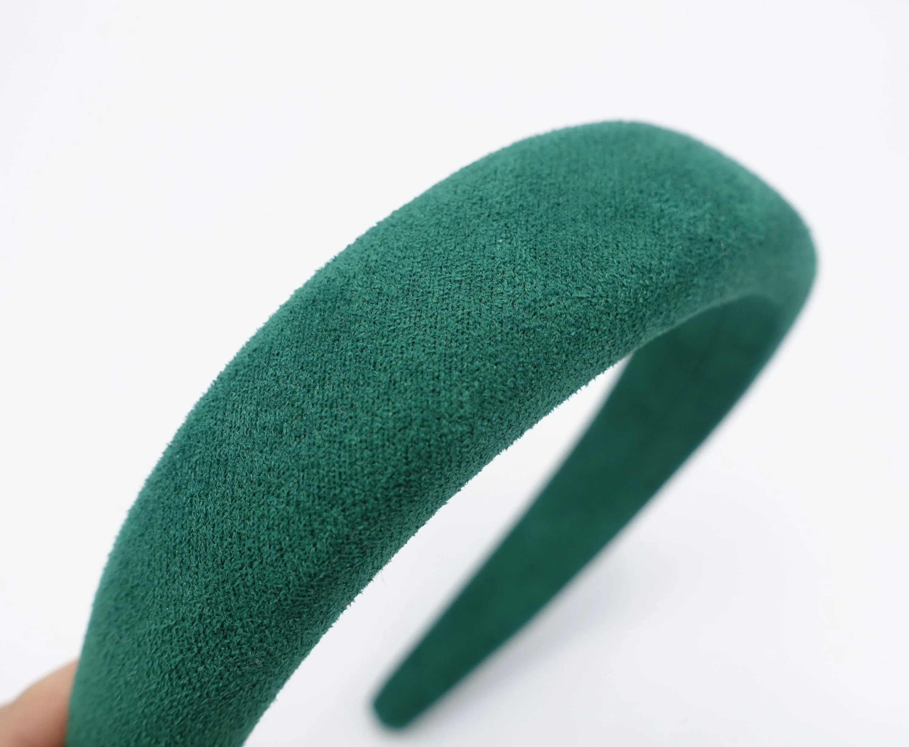 Suede fabric headband, padded headband for women