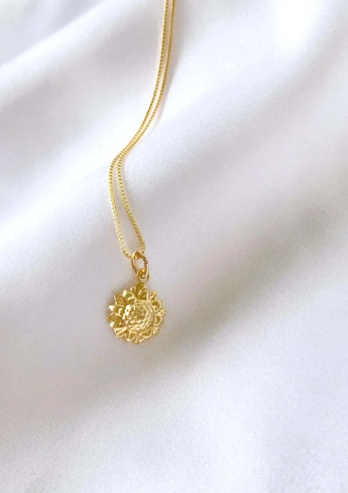 Sunflower Charm Necklace