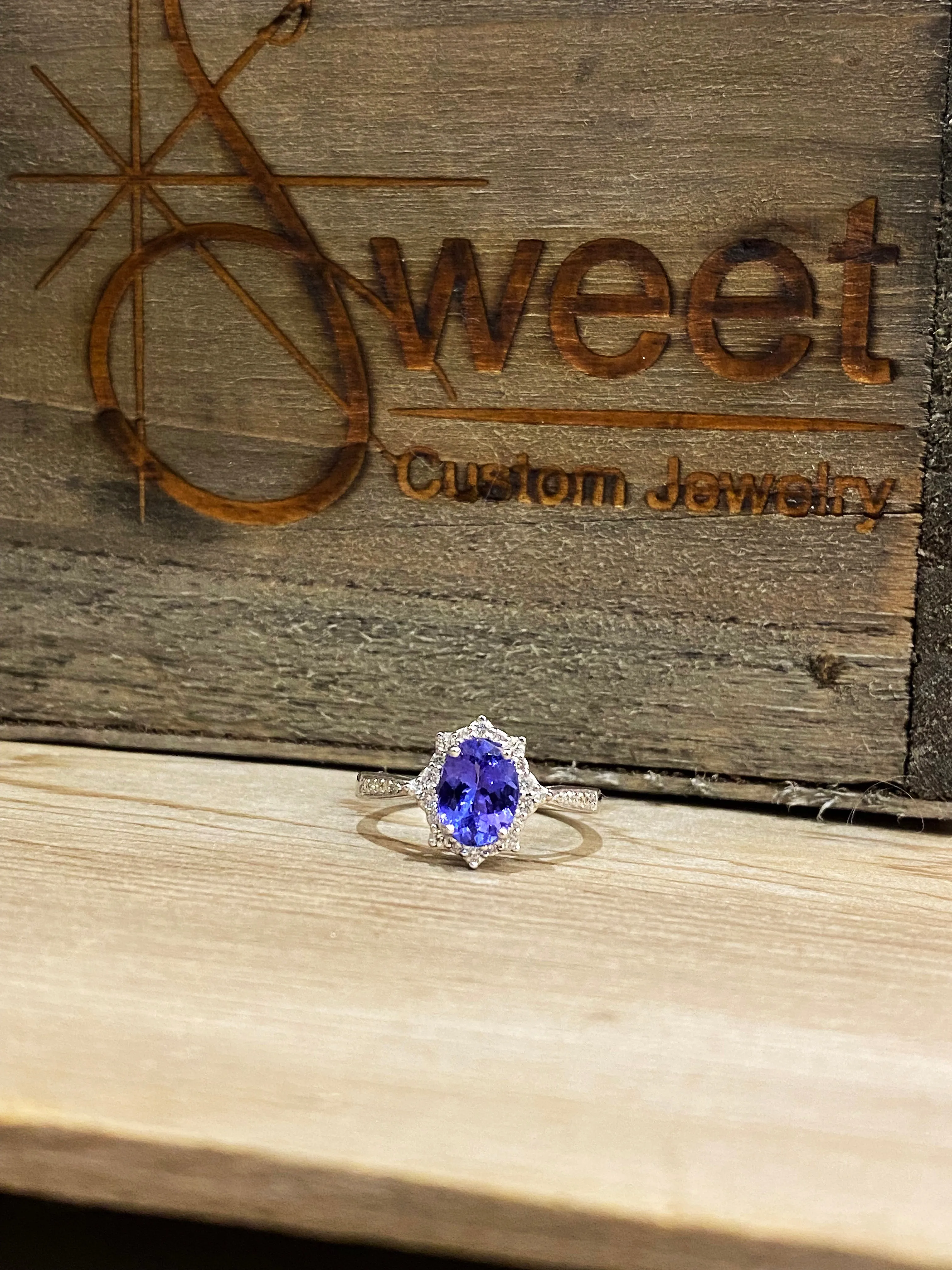 Tanzanite and Diamond Ring