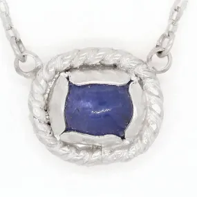 Tanzanite Cabochon  Necklace