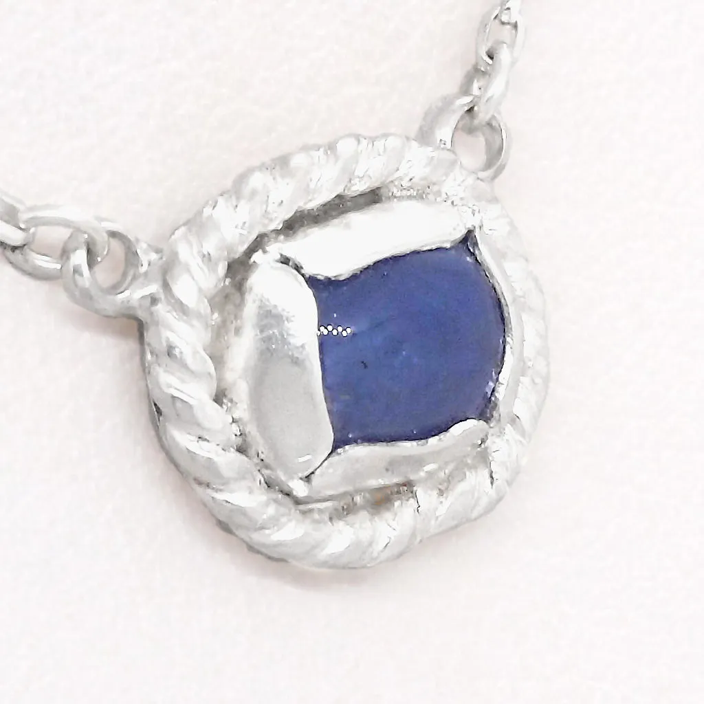 Tanzanite Cabochon  Necklace