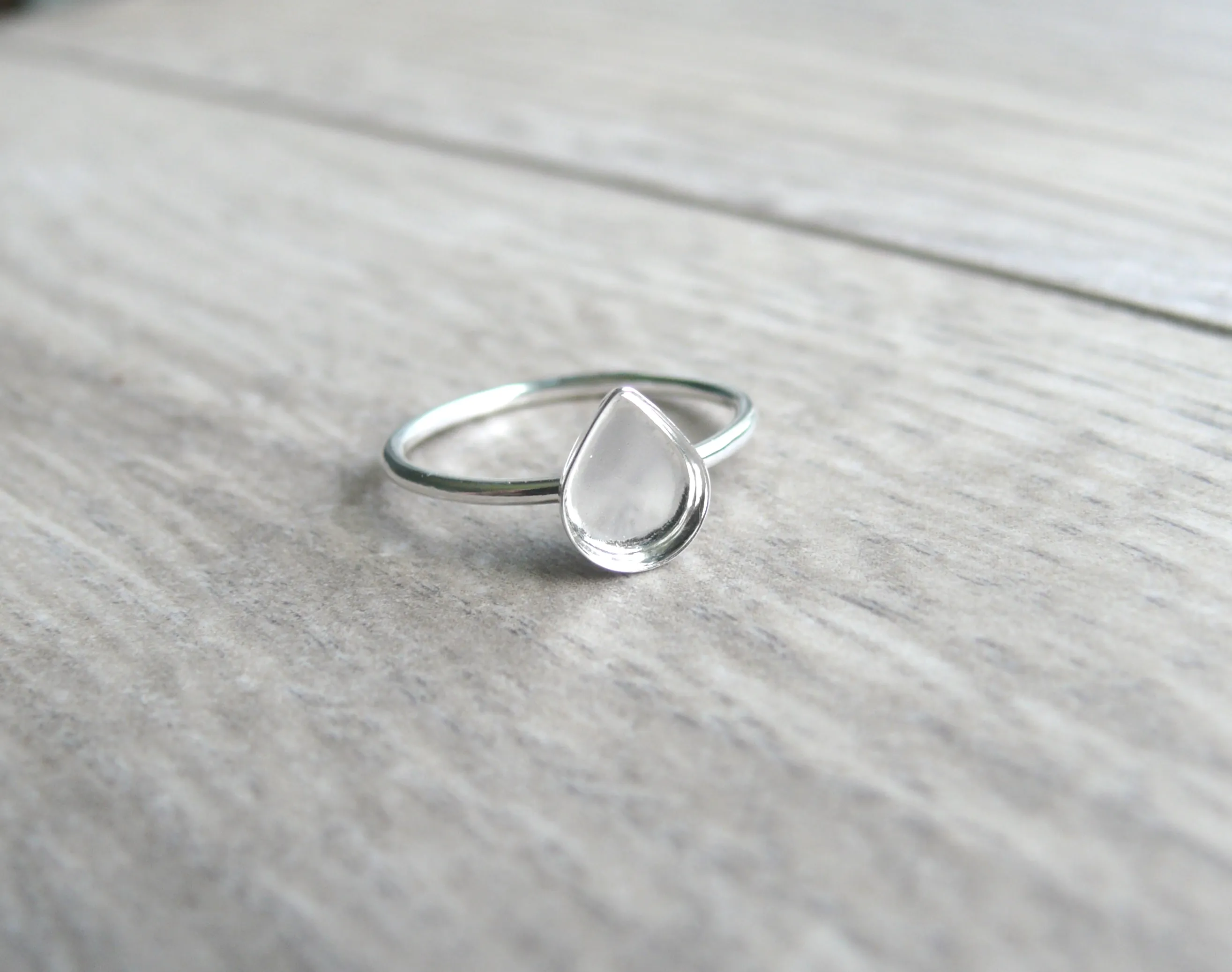 Teardrop or Pear Blank Ring Setting | 6x8, 9x13, 10x15, 13x18, 18x25