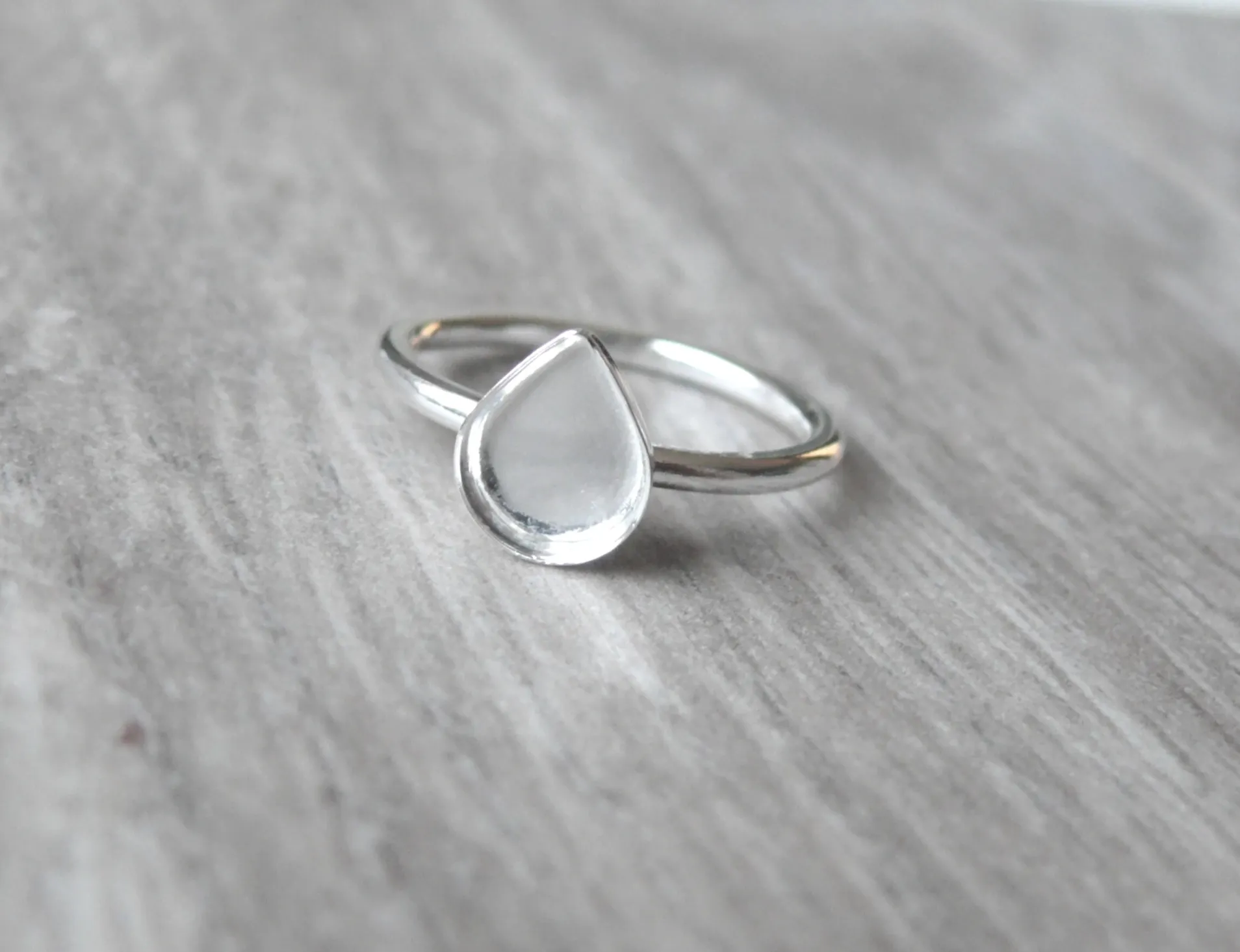 Teardrop or Pear Blank Ring Setting | 6x8, 9x13, 10x15, 13x18, 18x25