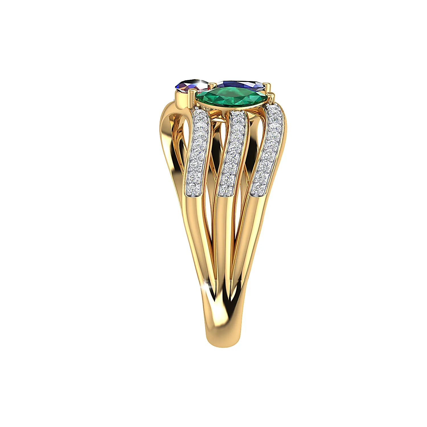 THE DAINTY PALM FROND RING