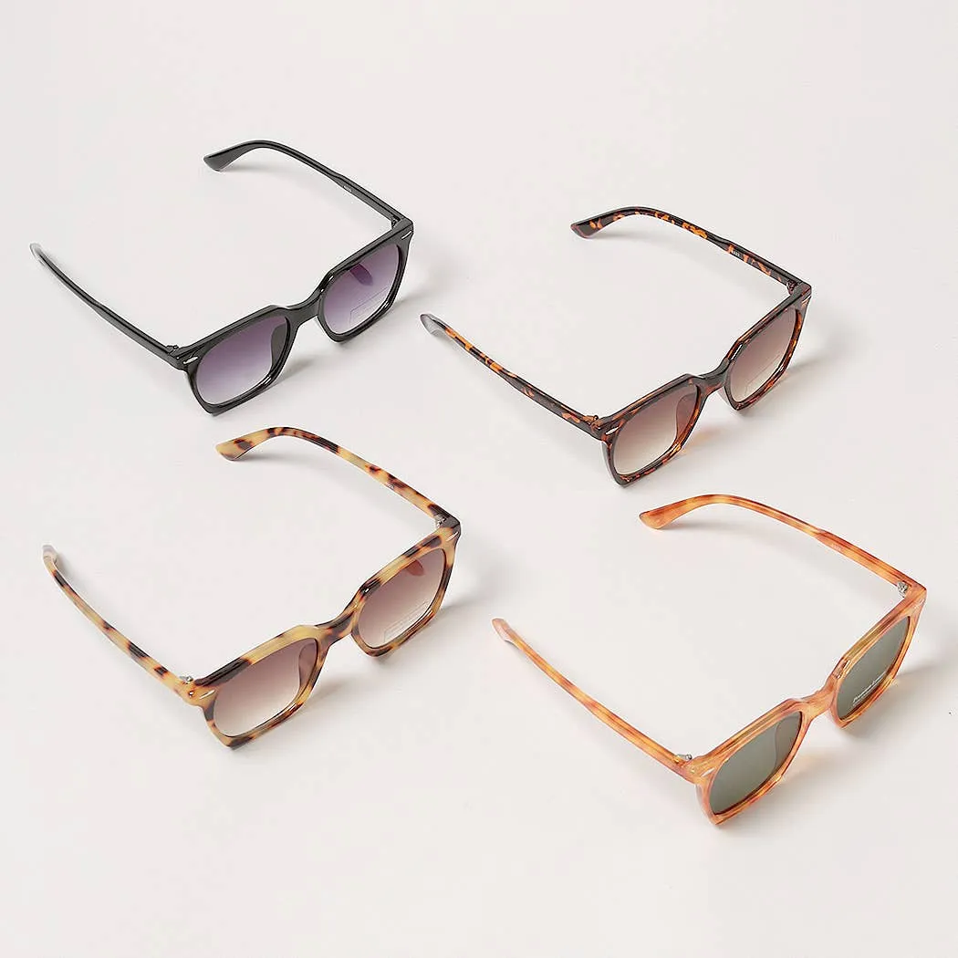 Tinted Rectangular Wayfarer Sunglasses