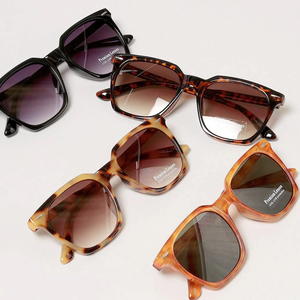 Tinted Rectangular Wayfarer Sunglasses