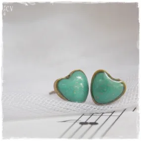 Tiny Heart Post Earrings