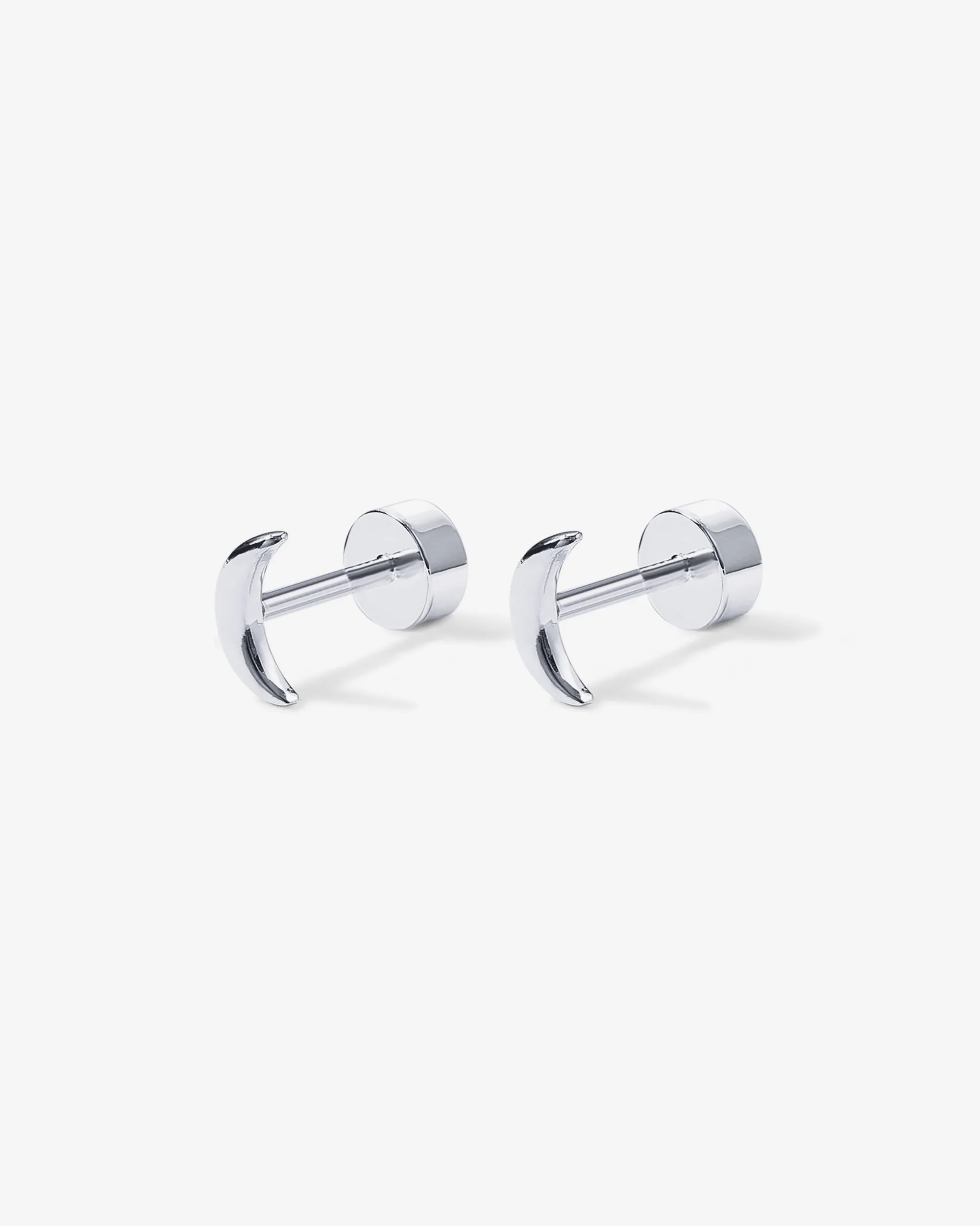 Tiny Moon Screw Back Studs