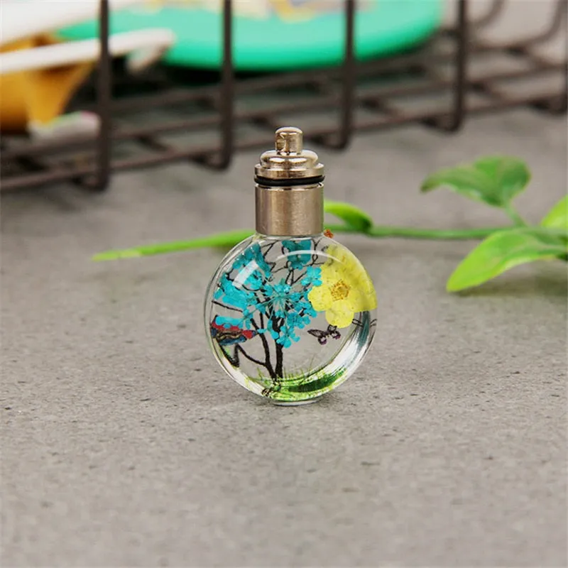 Tree Of Life Glass Ball Rope Chain Pendant