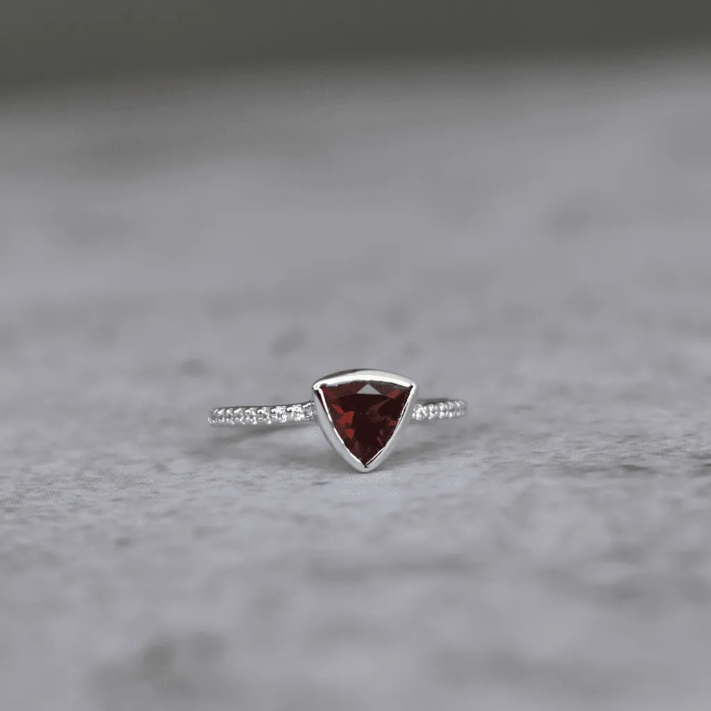 Trillion Tango - Garnet Ring