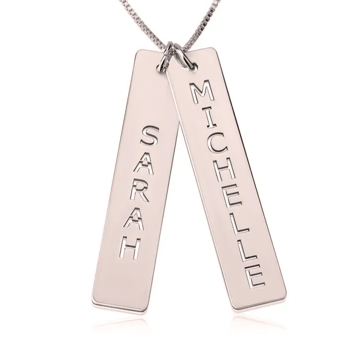 Two Vertical Bars Necklace