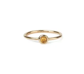 'Uneasy' Citrine Emotion Ring