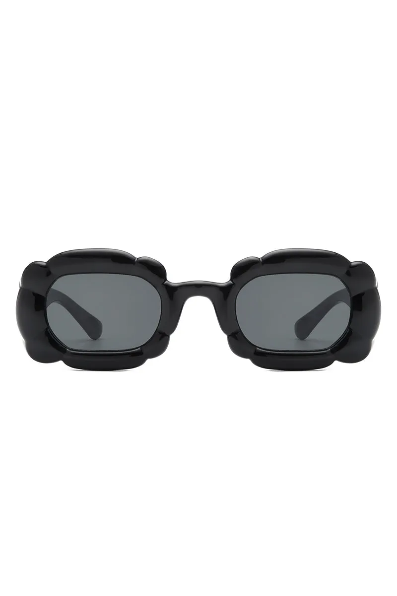 Uplift - Geometric Irregular Thick Frame Square Fashion Sunglasses