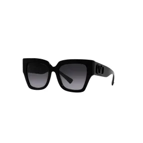 Valentino Garavani V Logo Black Square Frame Sunglasses