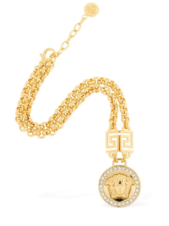 Versace   Icon medusa crystal necklace 