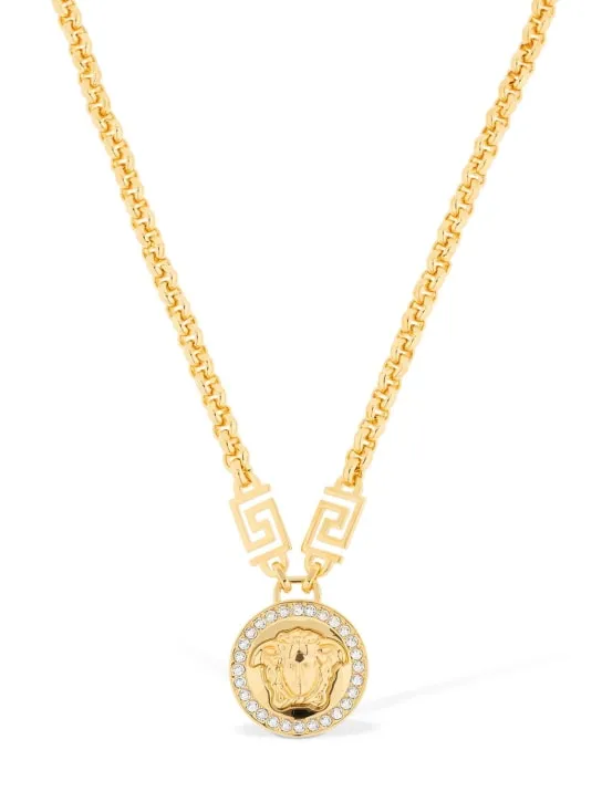 Versace   Icon medusa crystal necklace 