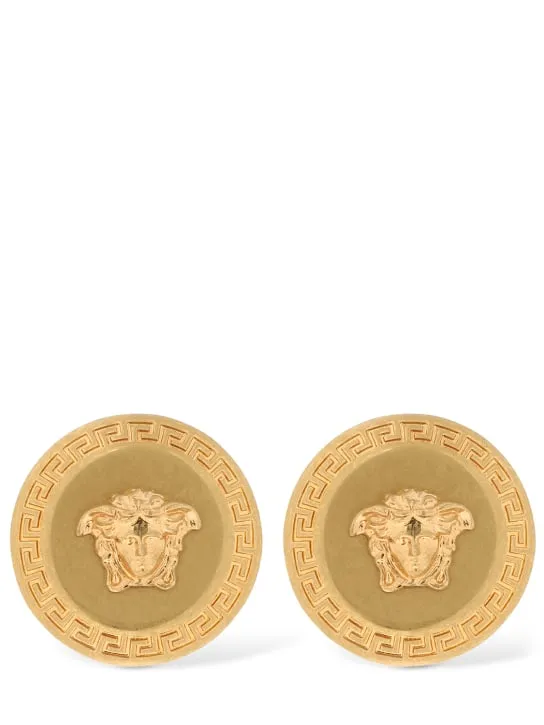 Versace   Medusa big stud earrings 