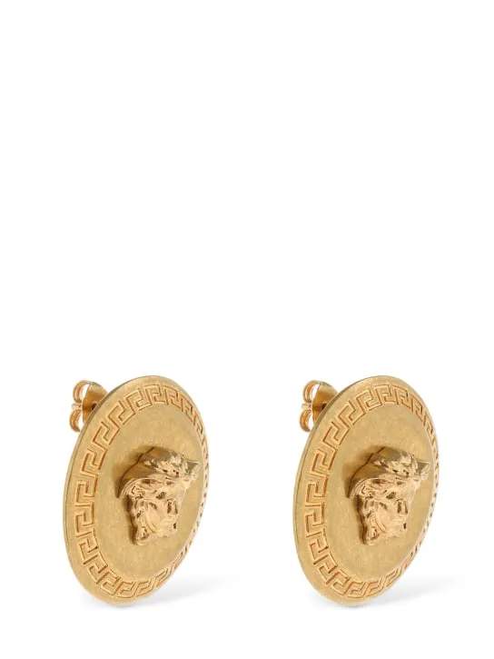 Versace   Medusa big stud earrings 