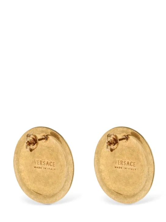 Versace   Medusa big stud earrings 