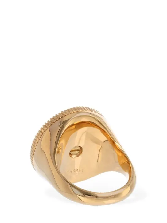 Versace   Medusa thick ring 