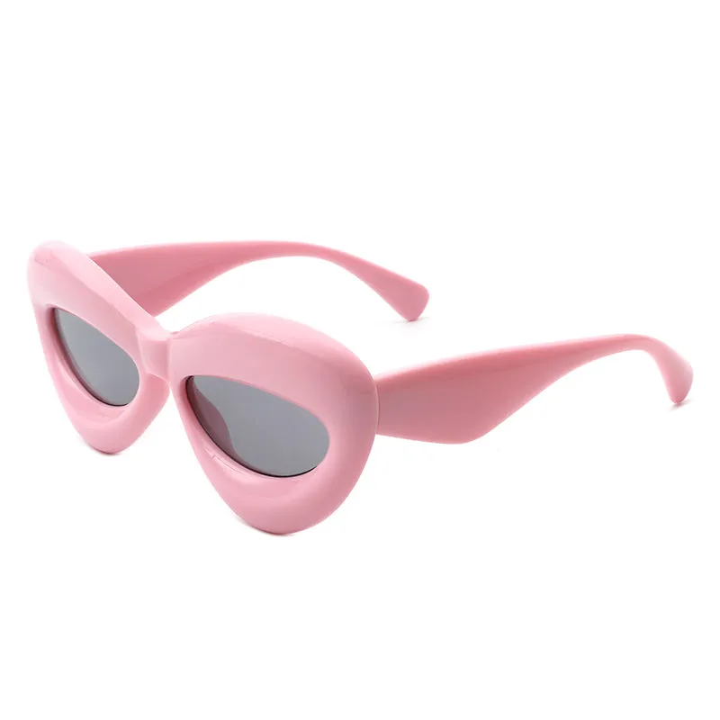 Vexa - Oversized Irregular Lips Shape Women's Sunglasses