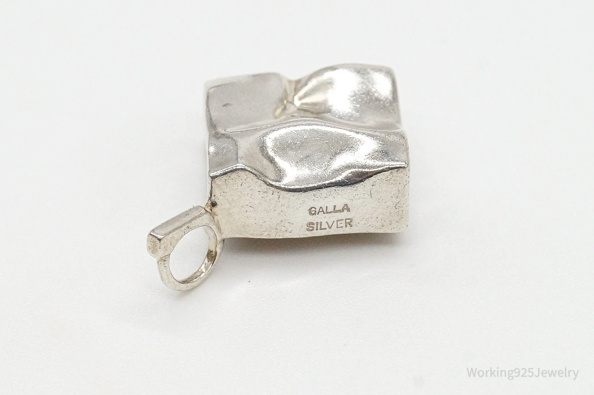 Vintage Galla Modernist Silver Pendant