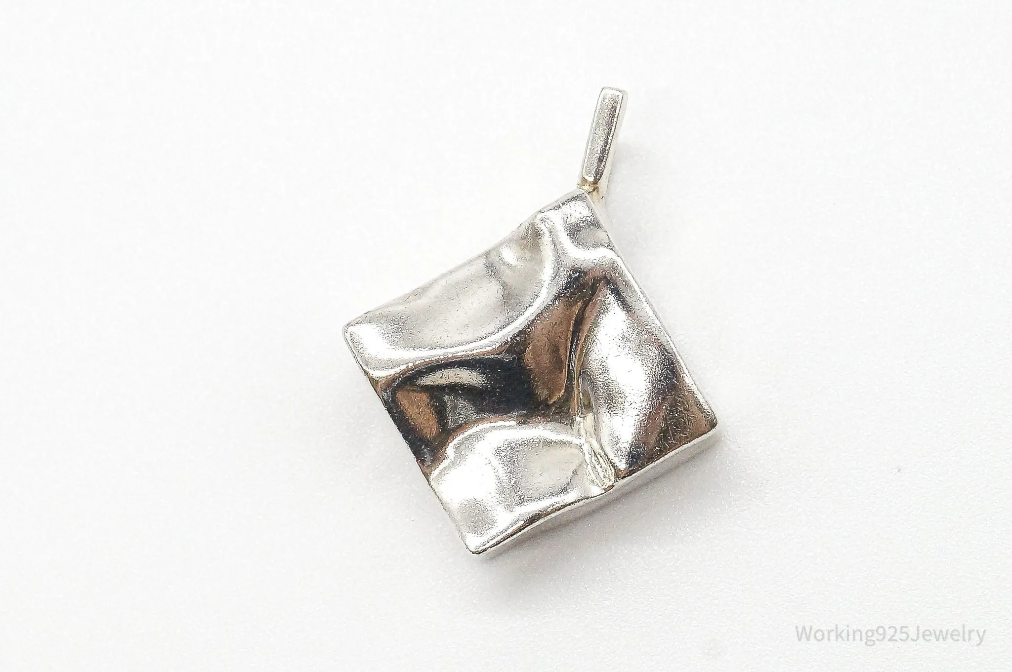 Vintage Galla Modernist Silver Pendant