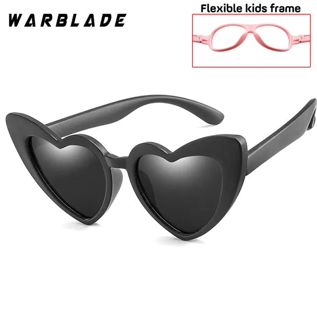 Warblade Children Sunglasses Kids Polarized Love Heart Boys Girls