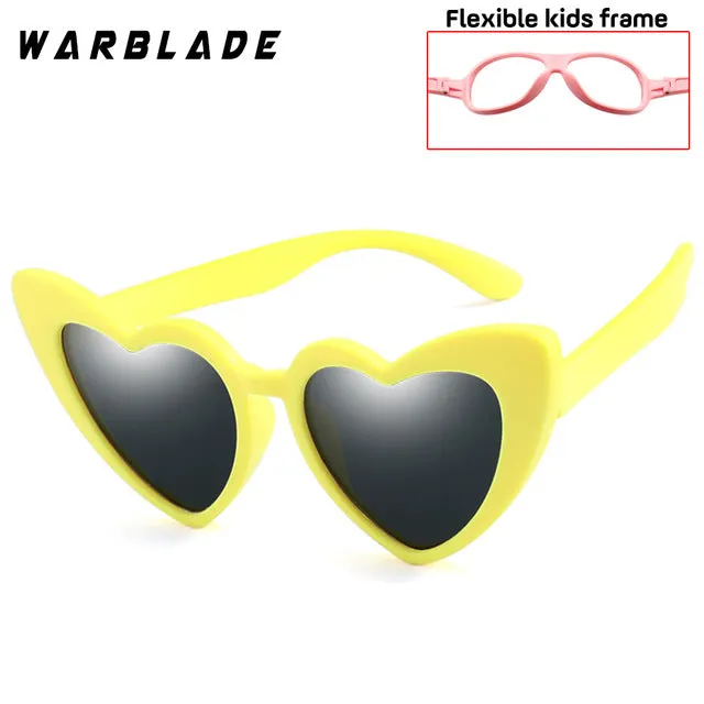 Warblade Children Sunglasses Kids Polarized Love Heart Boys Girls