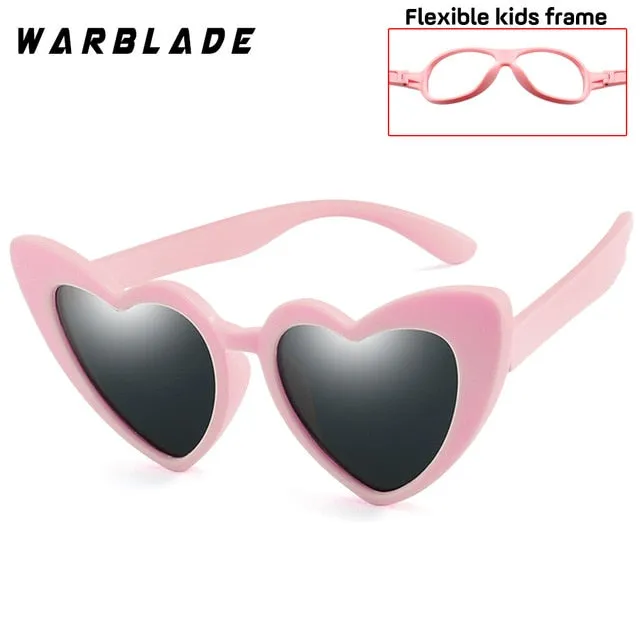 Warblade Children Sunglasses Kids Polarized Love Heart Boys Girls