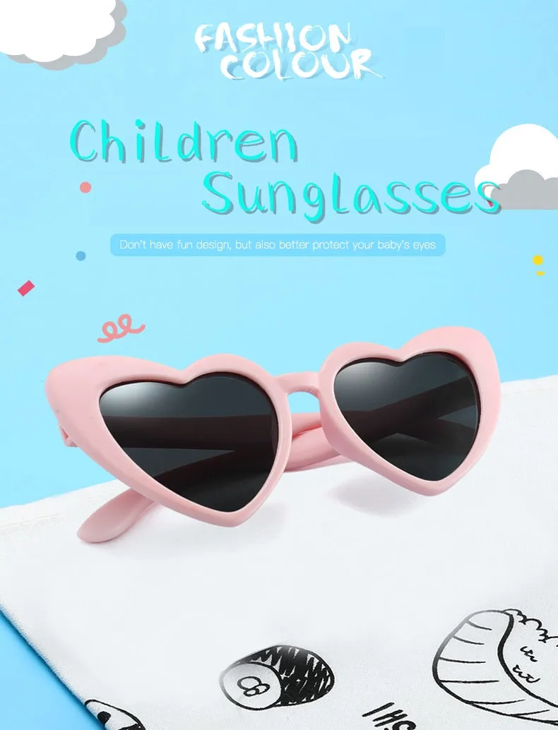 Warblade Children Sunglasses Kids Polarized Love Heart Boys Girls